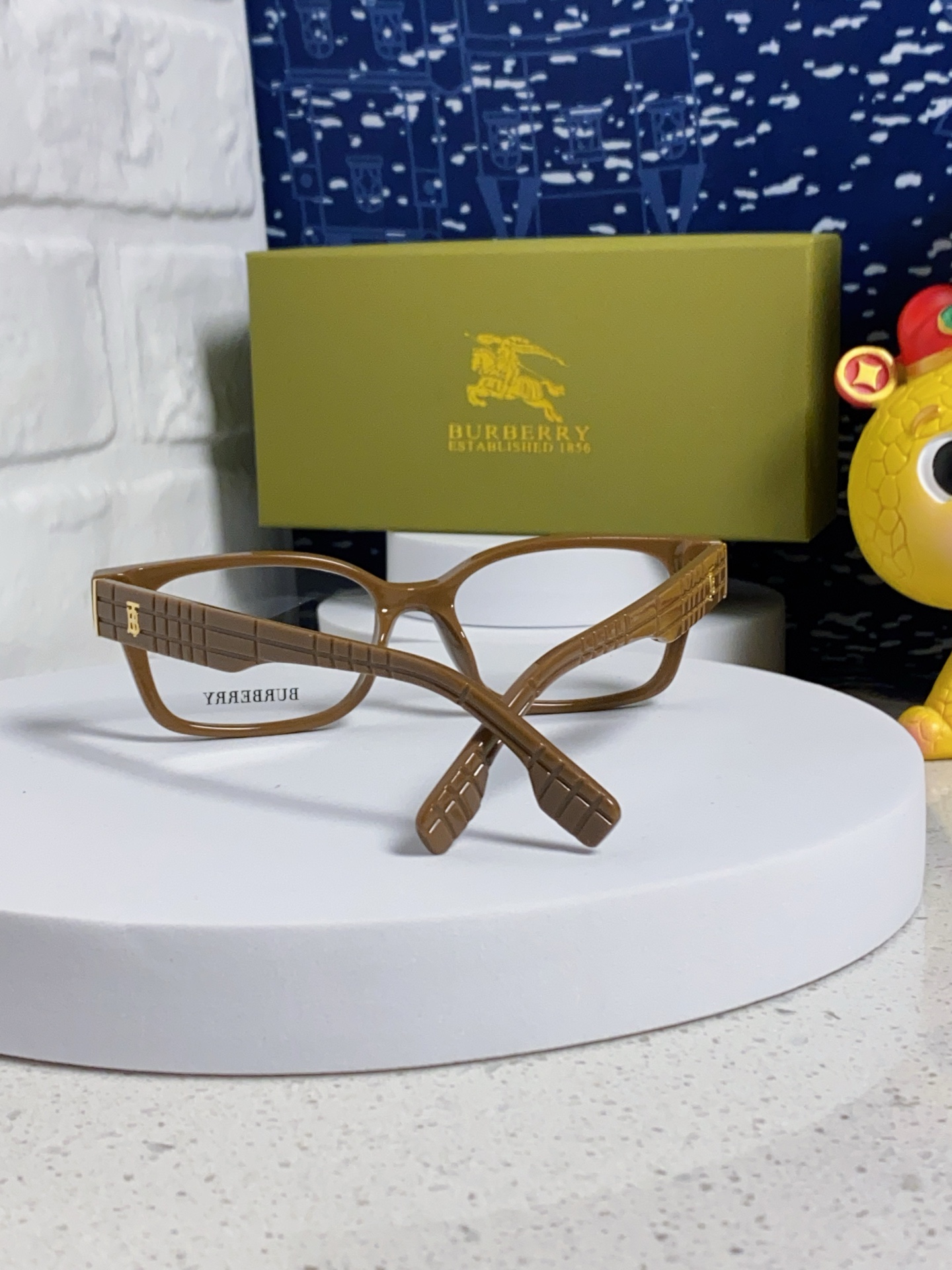  burberry巴宝莉 2025新款B家高颜值眼镜框女可配度数大框素颜神器显瘦防蓝光平光镜 女士光学