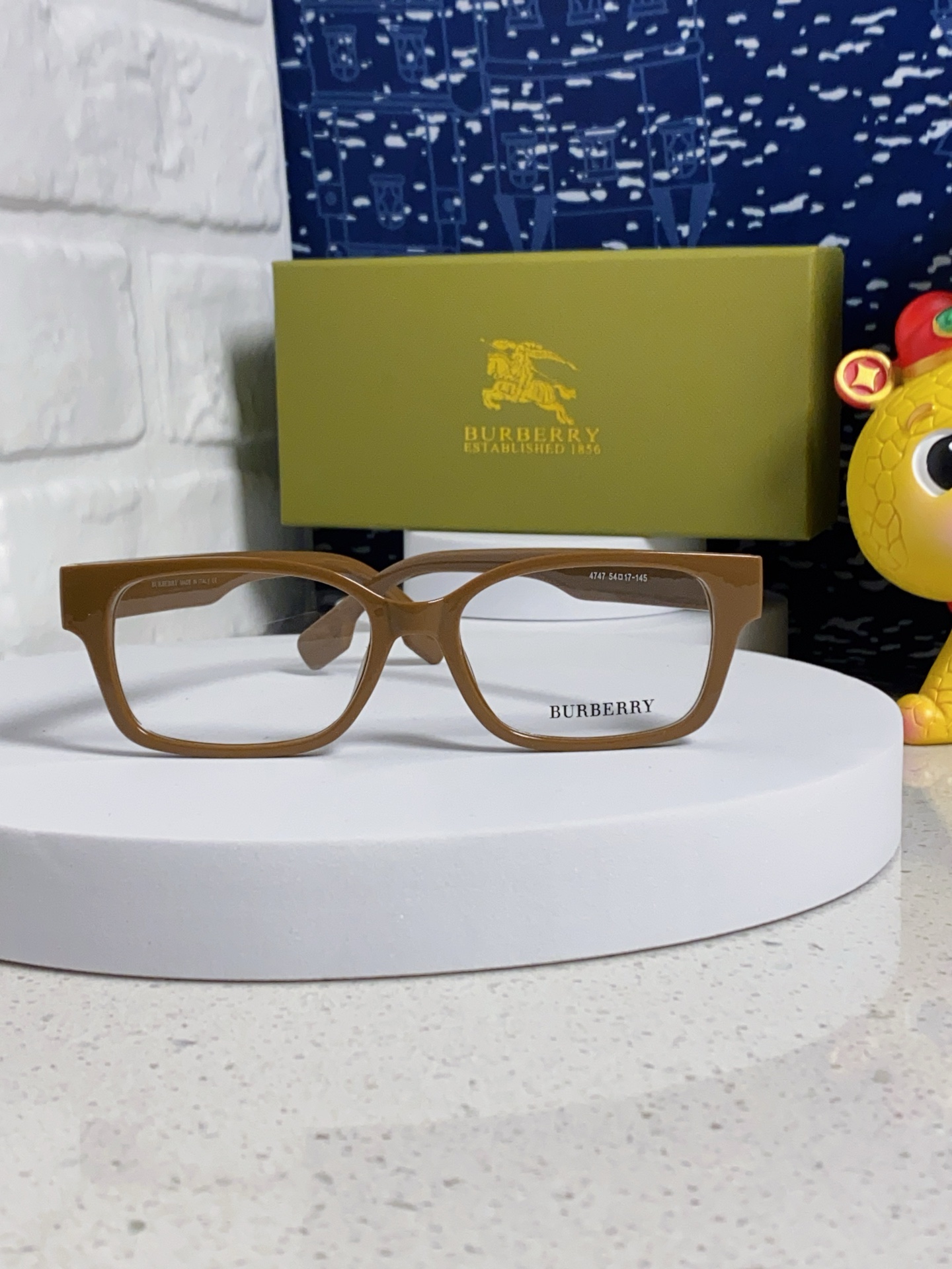  burberry巴宝莉 2025新款B家高颜值眼镜框女可配度数大框素颜神器显瘦防蓝光平光镜 女士光学