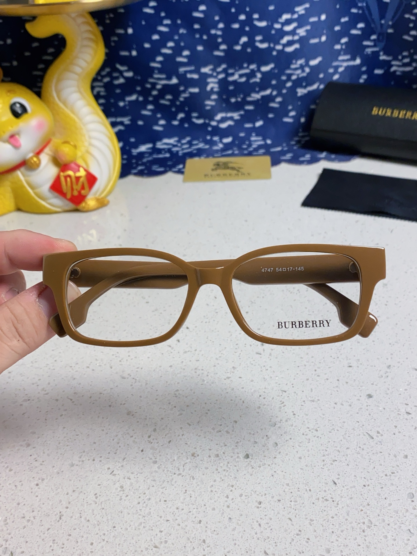  burberry巴宝莉 2025新款B家高颜值眼镜框女可配度数大框素颜神器显瘦防蓝光平光镜 女士光学