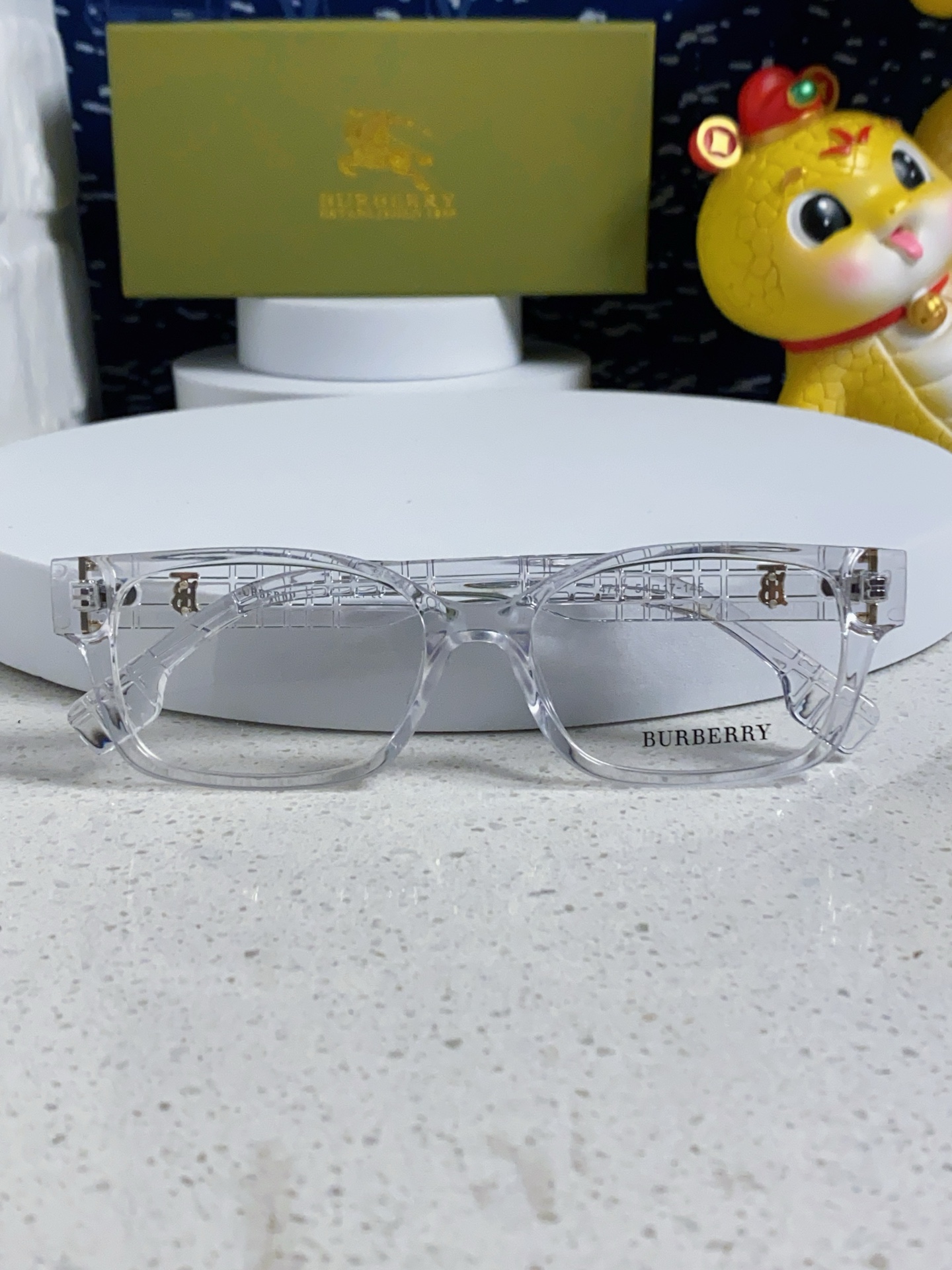  burberry巴宝莉 2025新款B家高颜值眼镜框女可配度数大框素颜神器显瘦防蓝光平光镜 女士光学