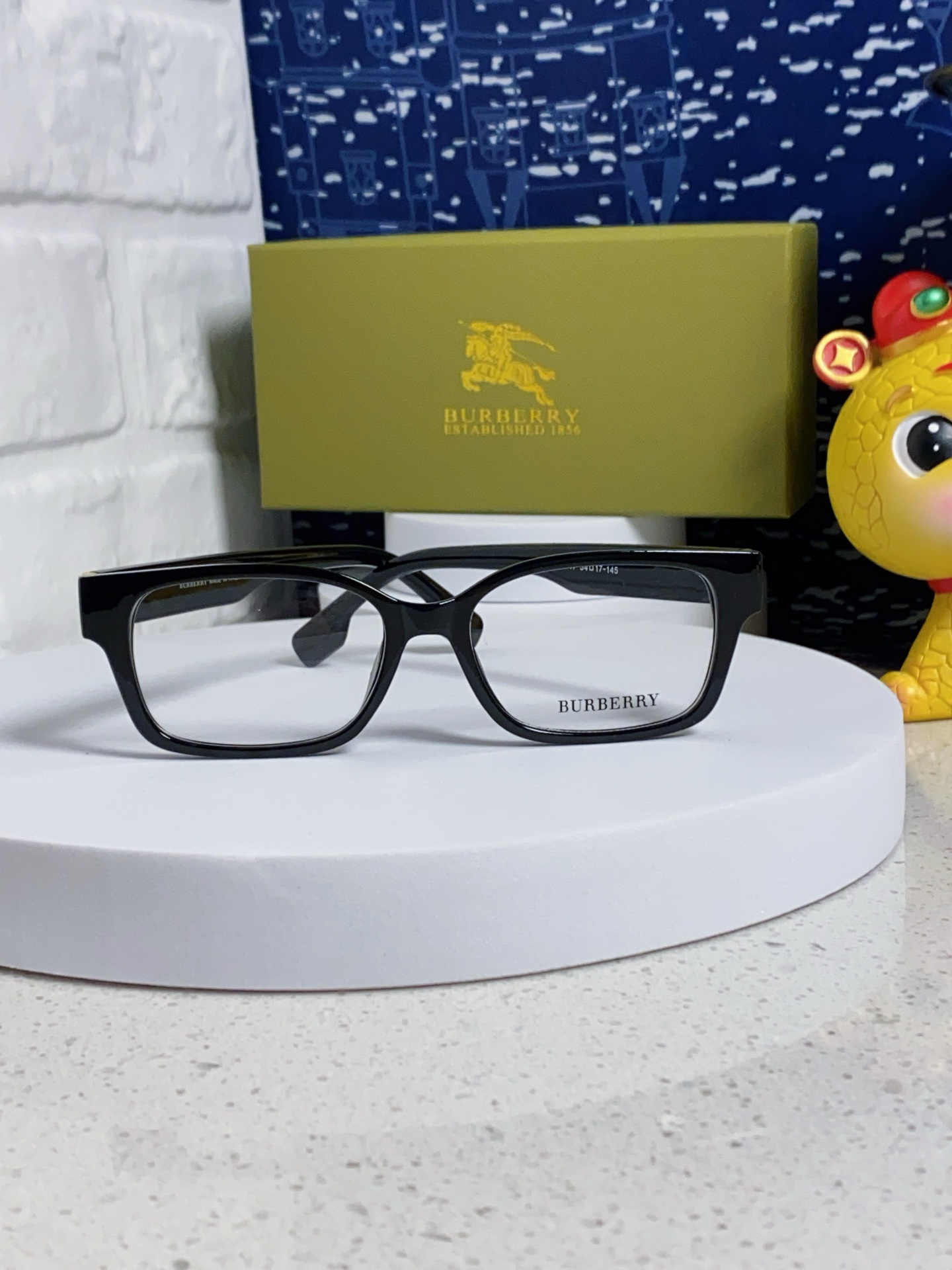  burberry巴宝莉 2025新款B家高颜值眼镜框女可配度数大框素颜神器显瘦防蓝光平光镜 女士光学