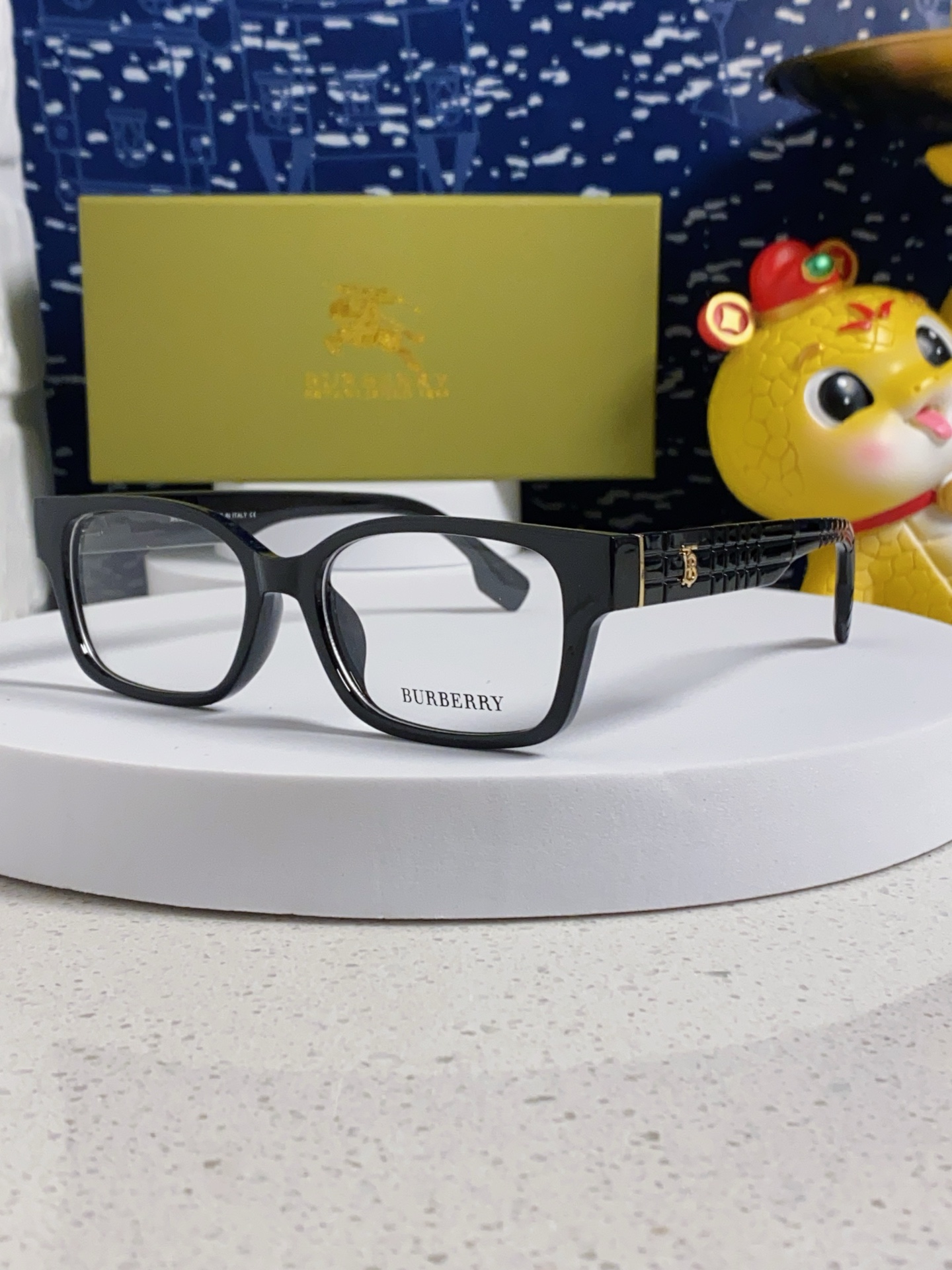  burberry巴宝莉 2025新款B家高颜值眼镜框女可配度数大框素颜神器显瘦防蓝光平光镜 女士光学