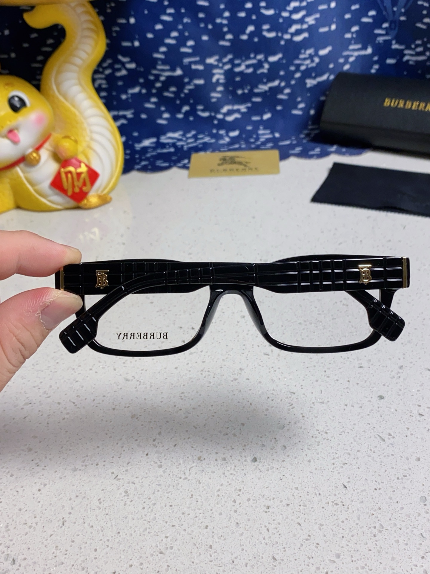  burberry巴宝莉 2025新款B家高颜值眼镜框女可配度数大框素颜神器显瘦防蓝光平光镜 女士光学