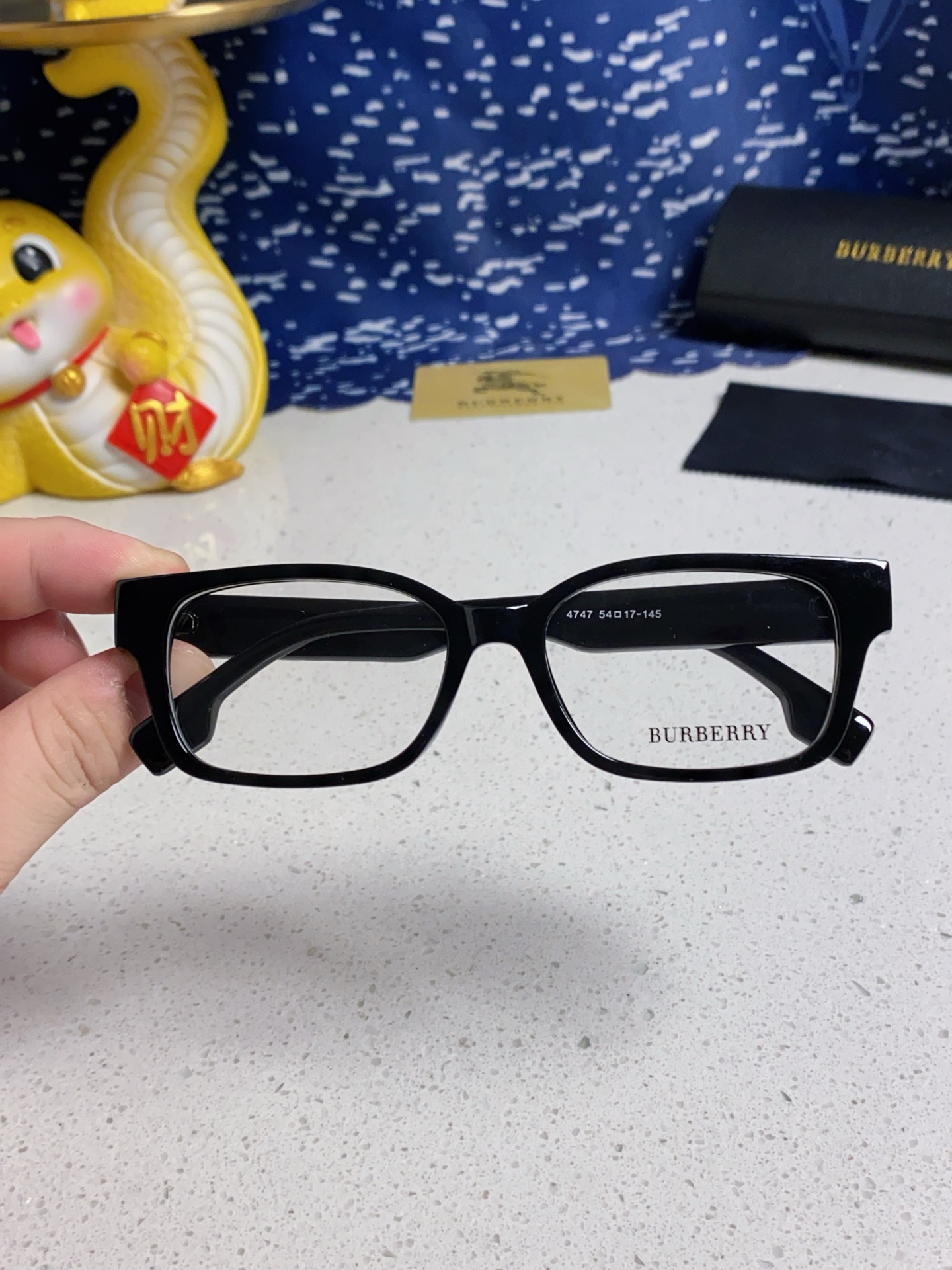  burberry巴宝莉 2025新款B家高颜值眼镜框女可配度数大框素颜神器显瘦防蓝光平光镜 女士光学