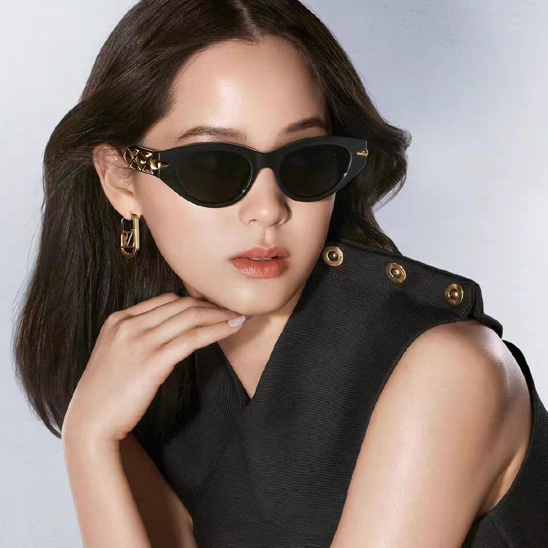 LV路易威登新款猫眼墨镜🕶️高级电镀镜腿，男 女款遮阳镜