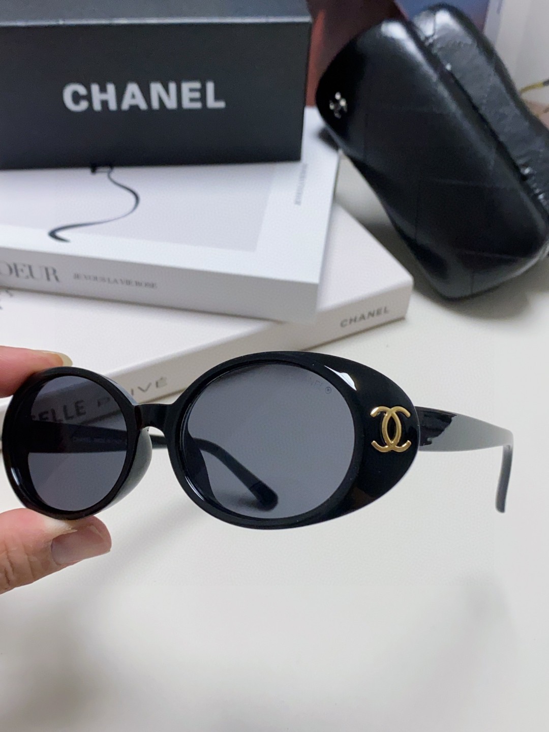  Chanel香奈儿 2025新款偏光太阳镜时尚小香款墨镜猫眼个性显气质感遮阳防 女士墨镜