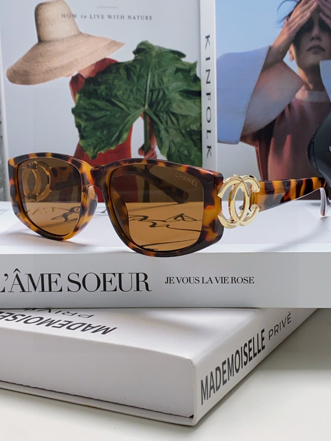  CHANEL香奈儿 双C大logoY2K中古墨镜VINTAGE太阳眼镜  时尚优雅黑框金属墨镜男女wo