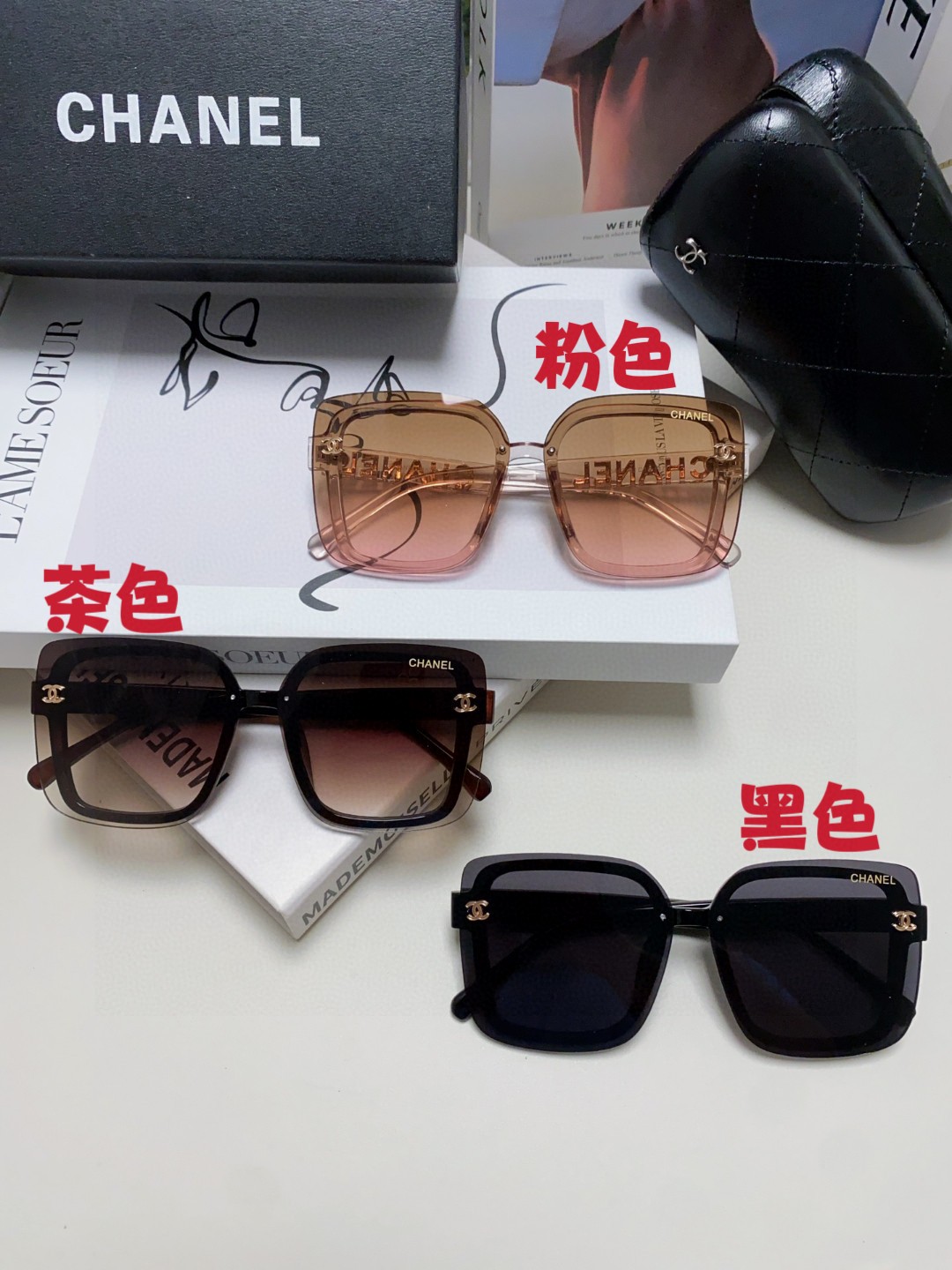  Chanel香奈儿网红爆款太阳镜🕶️，遮阳修饰脸型神器