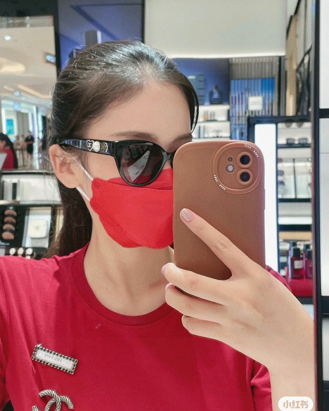  Chanel香奈儿 新款 猫眼复古太阳镜女夏防晒珍珠山茶花爱心大框墨镜 防紫外线强光高级感 女士爆款