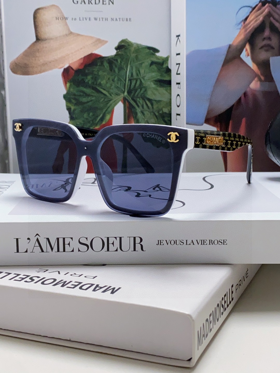  Chanel香奈儿 太阳镜🕶️圆脸宝看过来，超遮肉肉脸，显脸小川小香风25新款大方框墨镜百搭显瘦，巨显