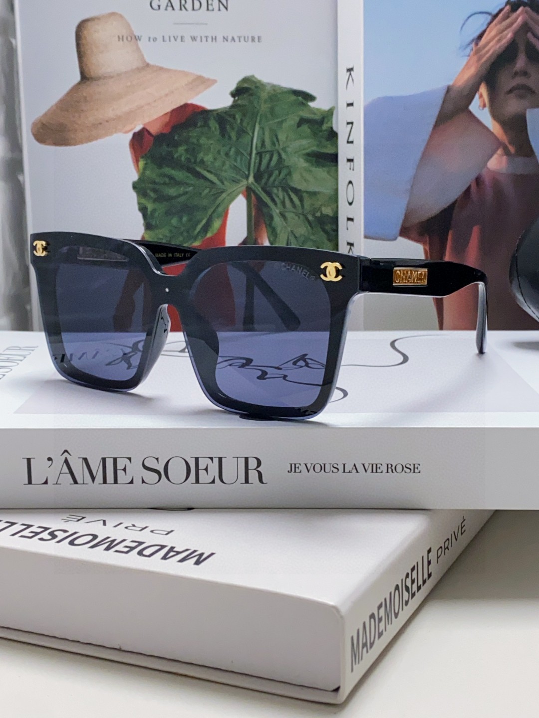  Chanel香奈儿 太阳镜🕶️圆脸宝看过来，超遮肉肉脸，显脸小川小香风25新款大方框墨镜百搭显瘦，巨显