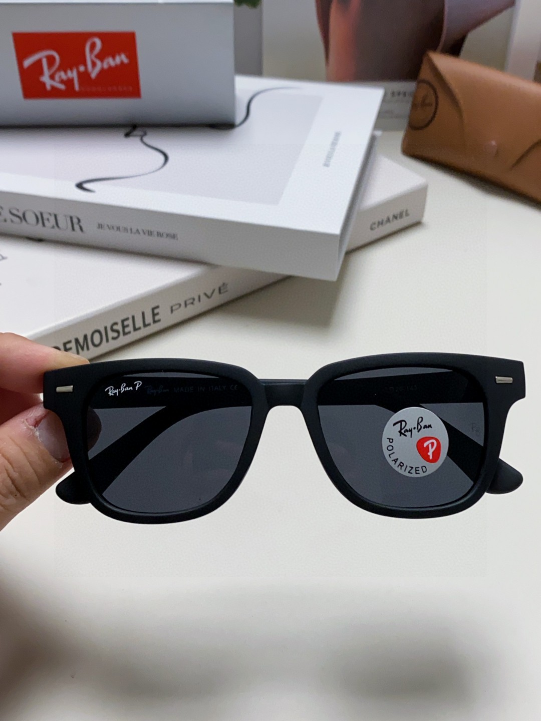  雷朋/RAY BAN太阳镜 2025新款潮流开车出游方形遮阳墨镜 时尚偏光镜片 男女通用 RB5377