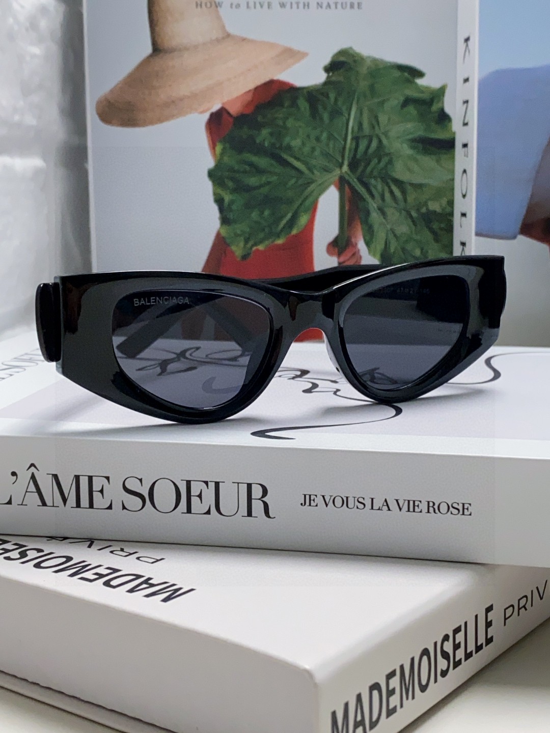  Balenciaga巴黎世家 2025新款猫眼墨镜个性遮阳男女偏光小红书网红街拍防紫外线太阳镜 