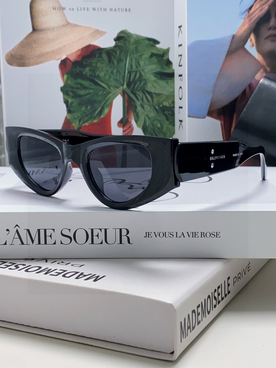  Balenciaga巴黎世家 2025新款猫眼墨镜个性遮阳男女偏光小红书网红街拍防紫外线太阳镜 