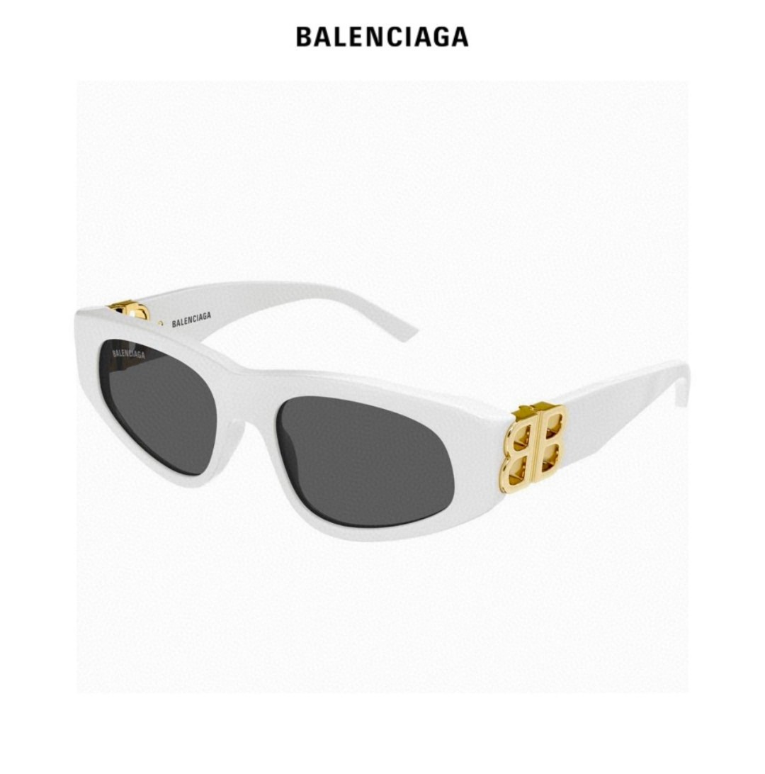  balenciaga巴黎世家 黑色墨镜双b街拍 女夏季太阳镜ins2025年新款嘻哈复古时尚高级感防紫