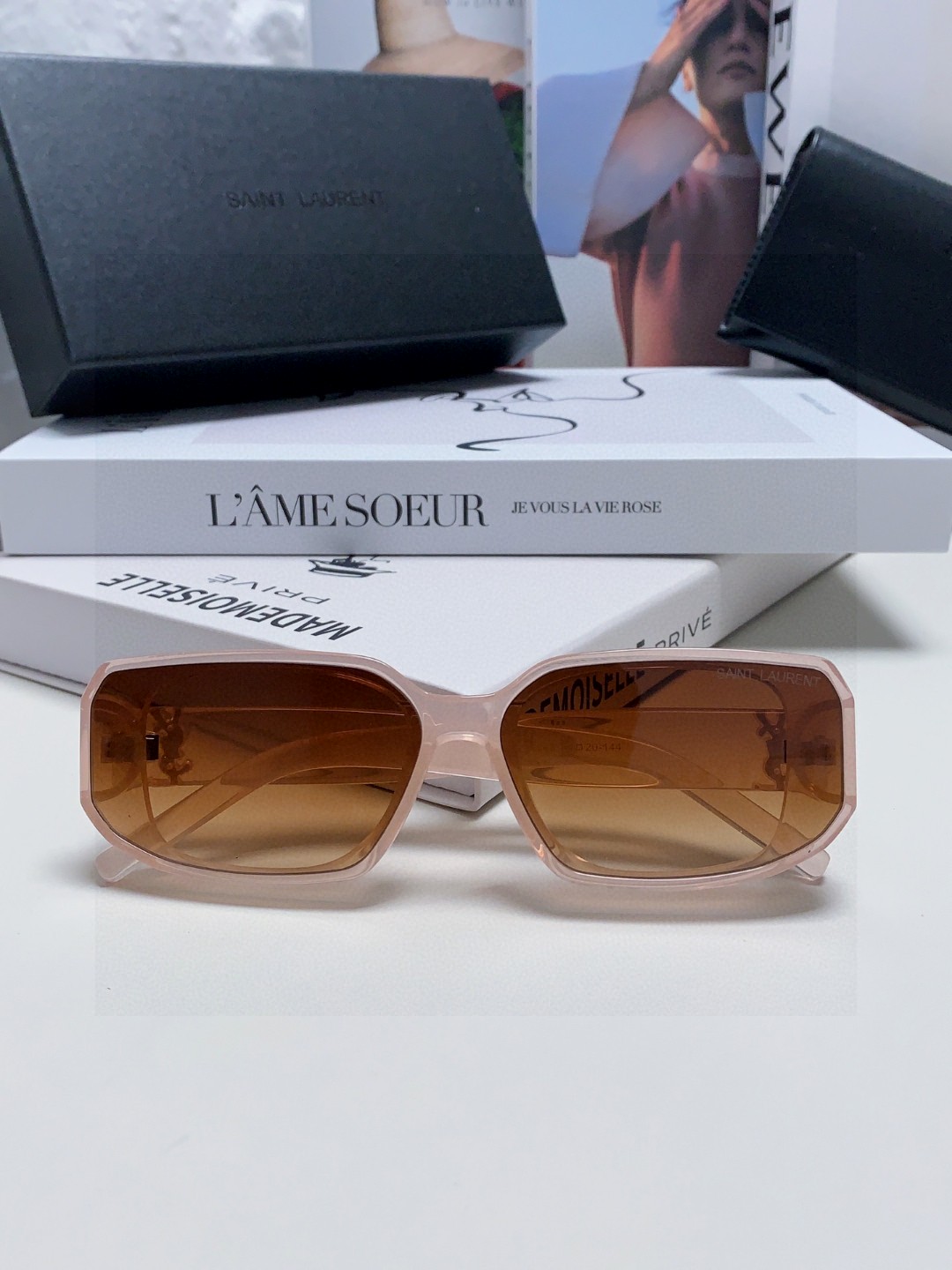  YSL/圣罗兰墨镜女. 猫眼时尚运动防蓝光太阳镜遮阳镜 