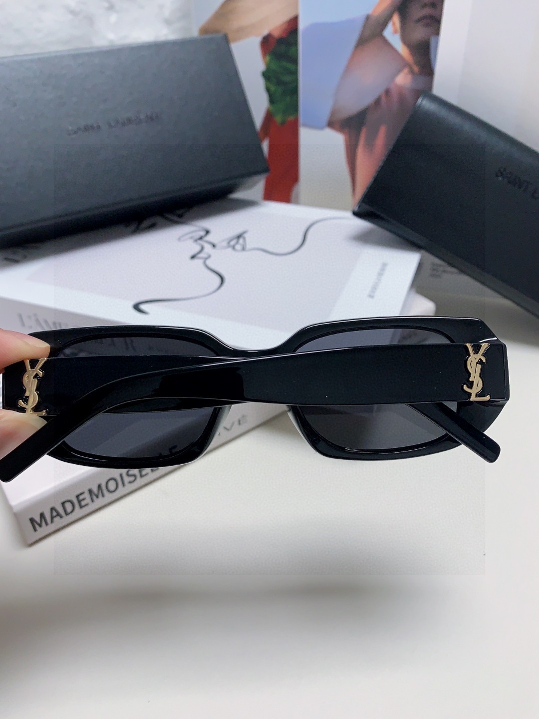  YSL/圣罗兰墨镜女. 猫眼时尚运动防蓝光太阳镜遮阳镜 