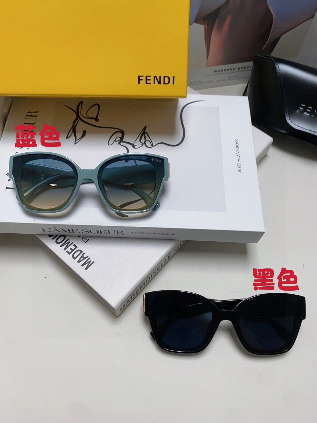  FENDI芬迪 全新logo设计 简约时尚 镜面采用零弯镜片 一气呵成  