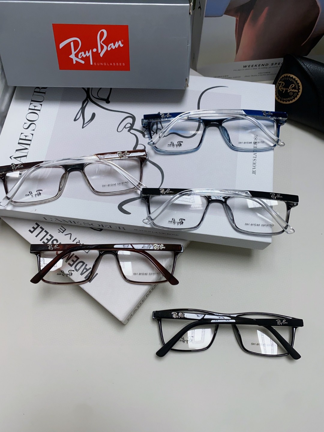  RAYBAN/雷朋 2025方形近视眼镜架窄框 潮流框架 男女士通用光学镜 RB19113