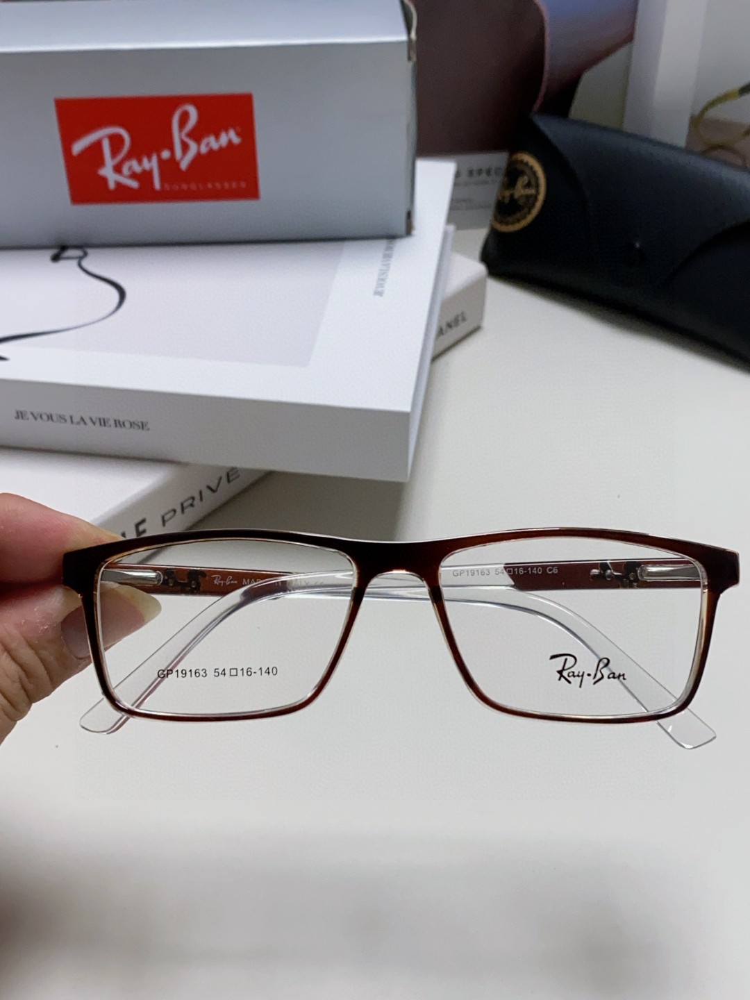  RAYBAN/雷朋 2025方形近视眼镜架窄框 潮流框架 男女士通用光学镜 RB19113