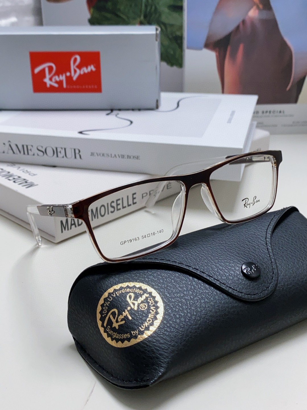  RAYBAN/雷朋 2025方形近视眼镜架窄框 潮流框架 男女士通用光学镜 RB19113