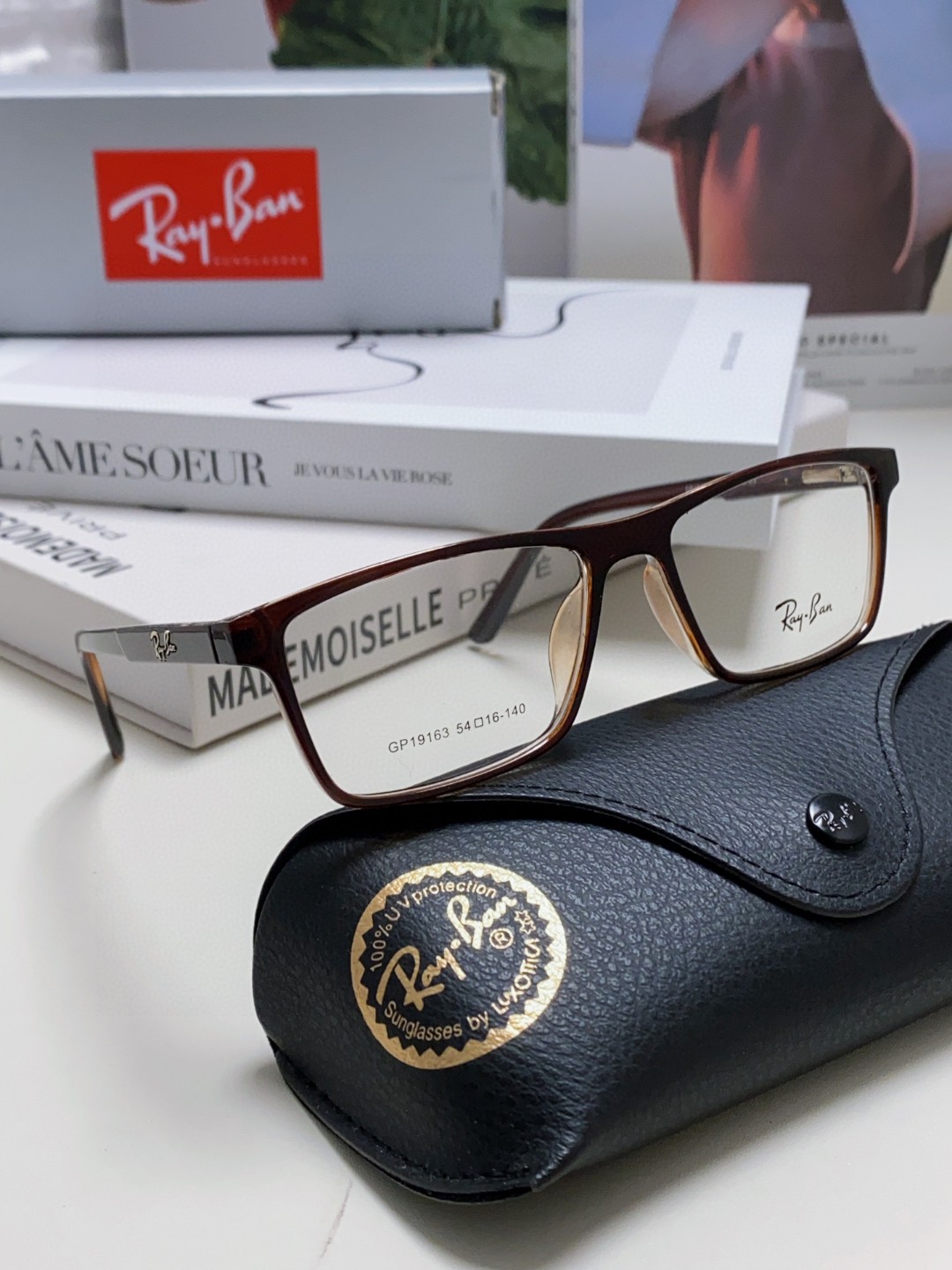  RAYBAN/雷朋 2025方形近视眼镜架窄框 潮流框架 男女士通用光学镜 RB19113