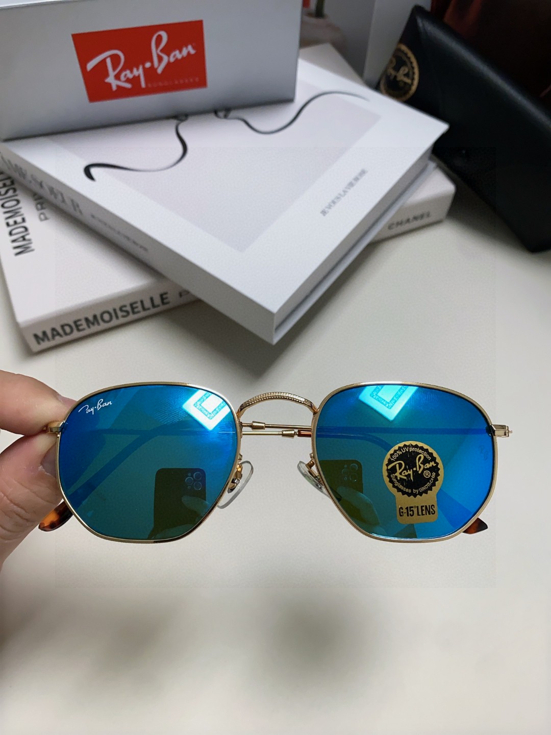  RAYBAN 雷朋 RB3548 平板玻璃镜片  🌻🌻🌸多边形镜框 🇮🇹💋💋炫彩潮款太阳镜，男女通用 