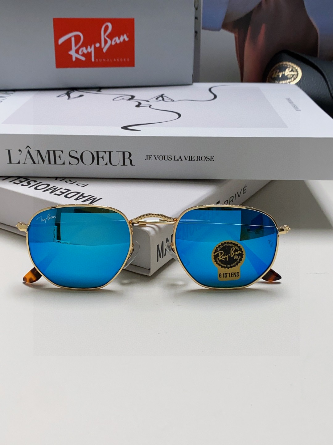  RAYBAN 雷朋 RB3548 平板玻璃镜片  🌻🌻🌸多边形镜框 🇮🇹💋💋炫彩潮款太阳镜，男女通用 