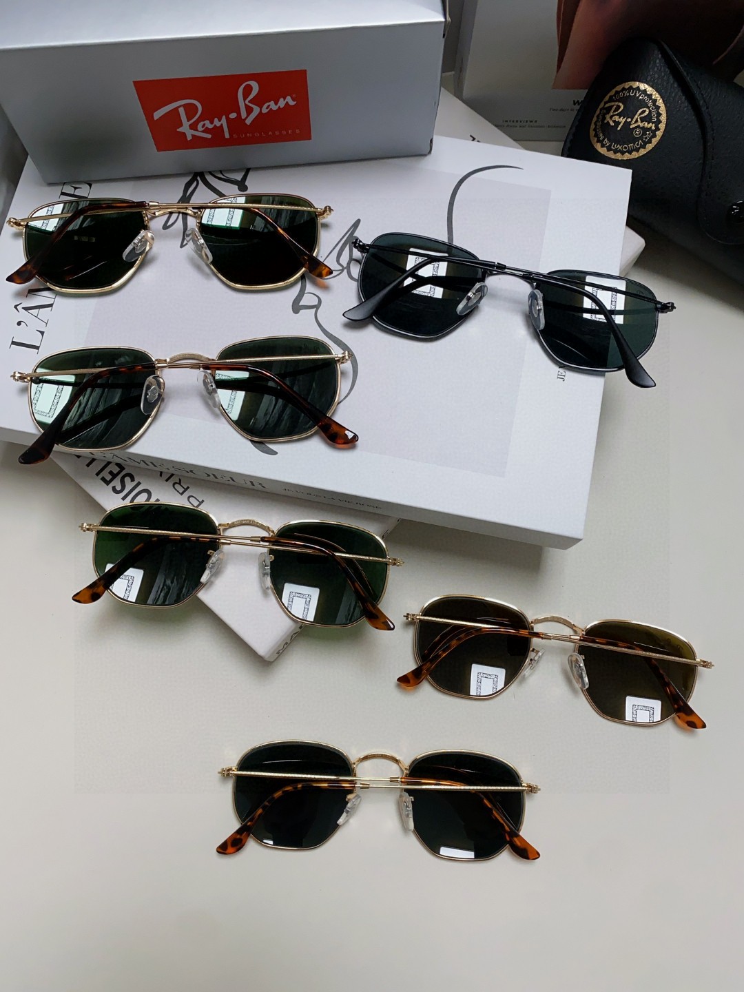  RAYBAN 雷朋 RB3548 平板玻璃镜片  🌻🌻🌸多边形镜框 🇮🇹💋💋炫彩潮款太阳镜，男女通用 