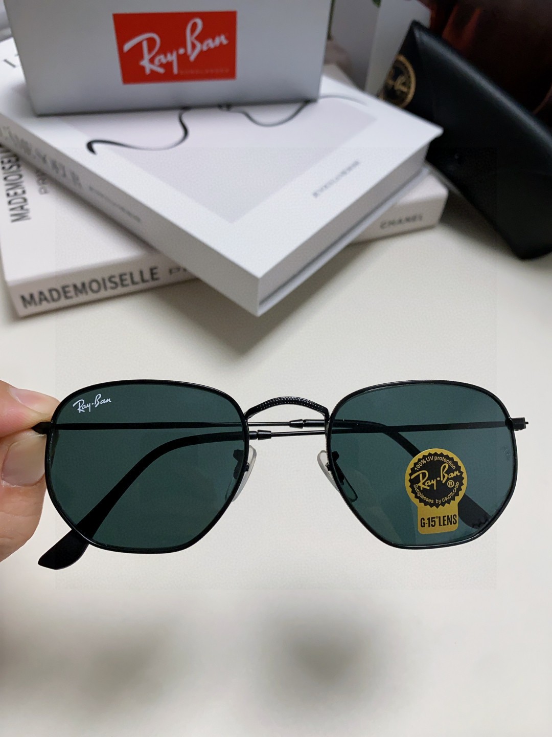  RAYBAN 雷朋 RB3548 平板玻璃镜片  🌻🌻🌸多边形镜框 🇮🇹💋💋炫彩潮款太阳镜，男女通用 