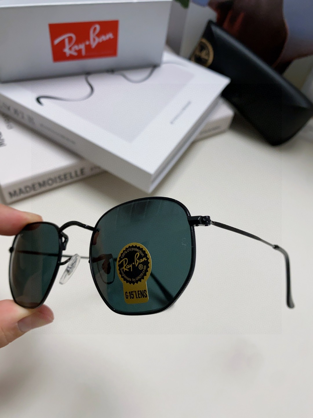  RAYBAN 雷朋 RB3548 平板玻璃镜片  🌻🌻🌸多边形镜框 🇮🇹💋💋炫彩潮款太阳镜，男女通用 