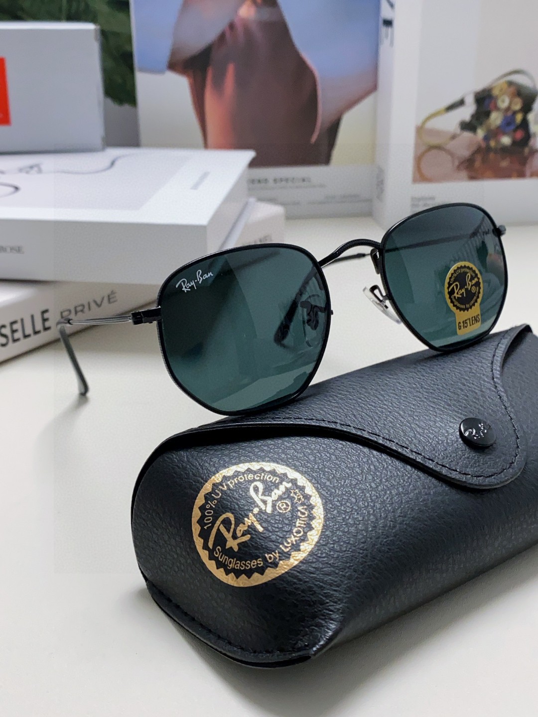  RAYBAN 雷朋 RB3548 平板玻璃镜片  🌻🌻🌸多边形镜框 🇮🇹💋💋炫彩潮款太阳镜，男女通用 