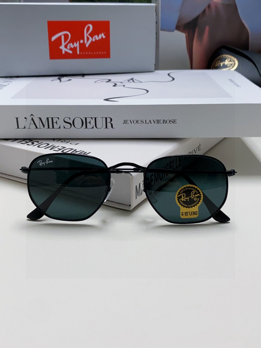  RAYBAN 雷朋 RB3548 平板玻璃镜片  🌻🌻🌸多边形镜框 🇮🇹💋💋炫彩潮款太阳镜，男女通用 