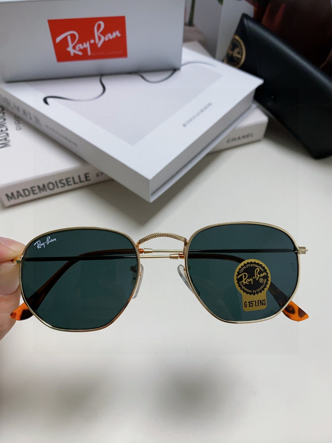  RAYBAN 雷朋 RB3548 平板玻璃镜片  🌻🌻🌸多边形镜框 🇮🇹💋💋炫彩潮款太阳镜，男女通用 
