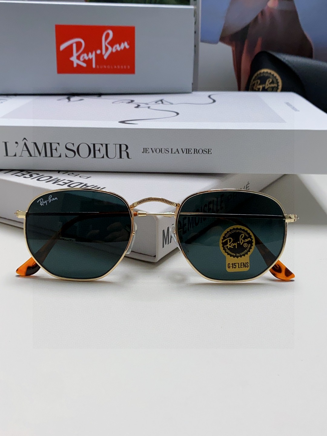  RAYBAN 雷朋 RB3548 平板玻璃镜片  🌻🌻🌸多边形镜框 🇮🇹💋💋炫彩潮款太阳镜，男女通用 