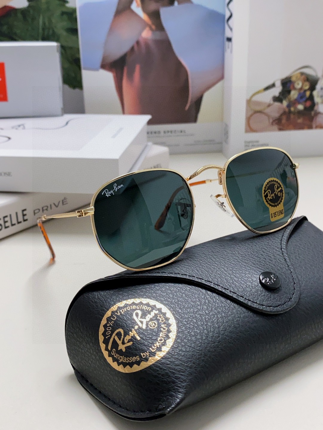  RAYBAN 雷朋 RB3548 平板玻璃镜片  🌻🌻🌸多边形镜框 🇮🇹💋💋炫彩潮款太阳镜，男女通用 