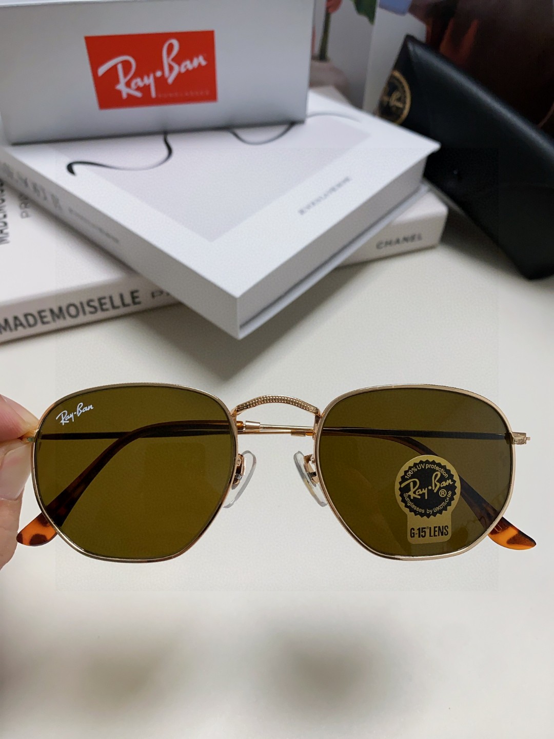  RAYBAN 雷朋 RB3548 平板玻璃镜片  🌻🌻🌸多边形镜框 🇮🇹💋💋炫彩潮款太阳镜，男女通用 