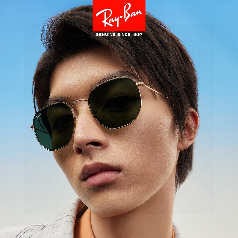  RAYBAN 雷朋 RB3548 平板玻璃镜片  🌻🌻🌸多边形镜框 🇮🇹💋💋炫彩潮款太阳镜，男女通用 