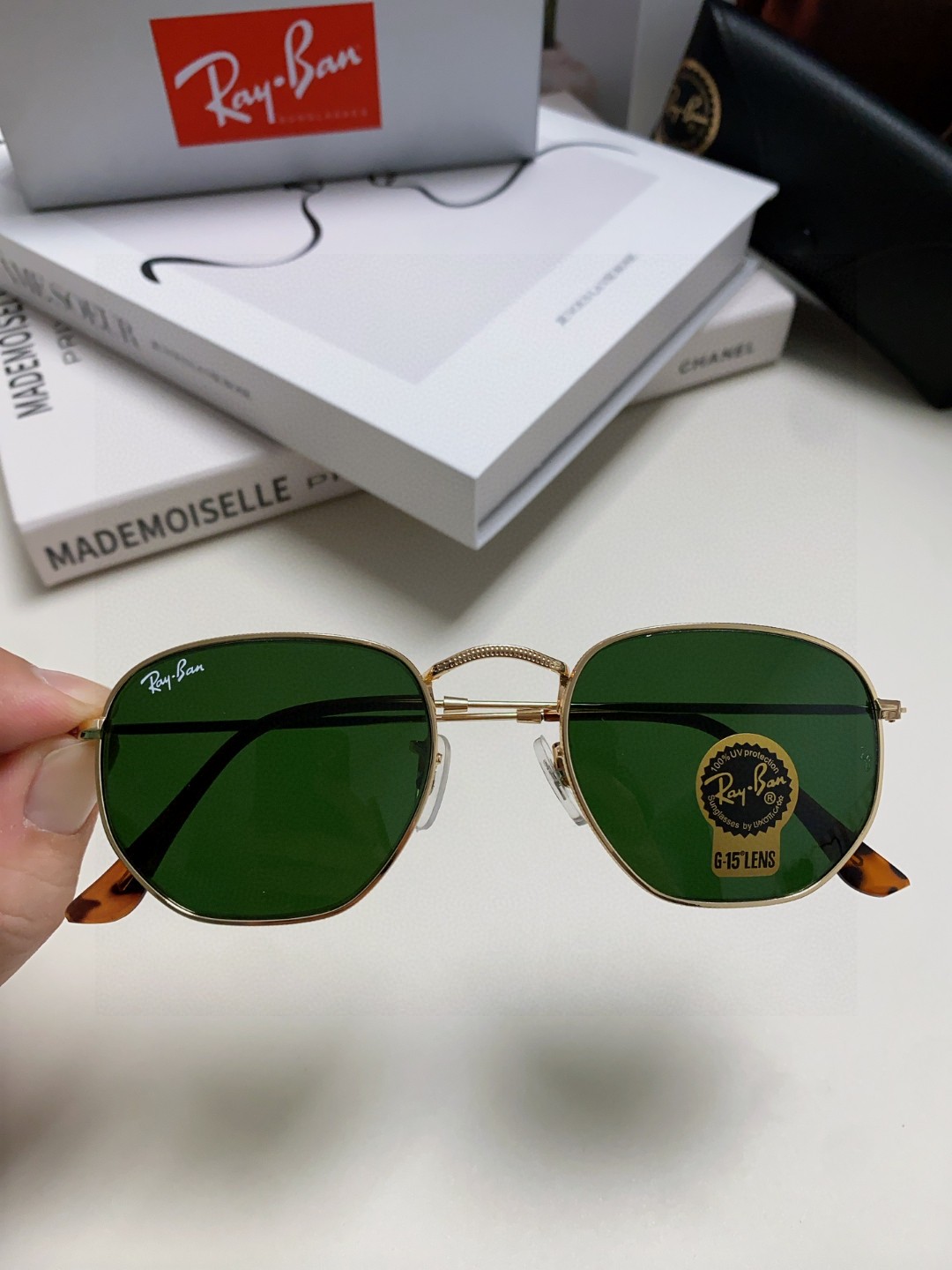  RAYBAN 雷朋 RB3548 平板玻璃镜片  🌻🌻🌸多边形镜框 🇮🇹💋💋炫彩潮款太阳镜，男女通用 