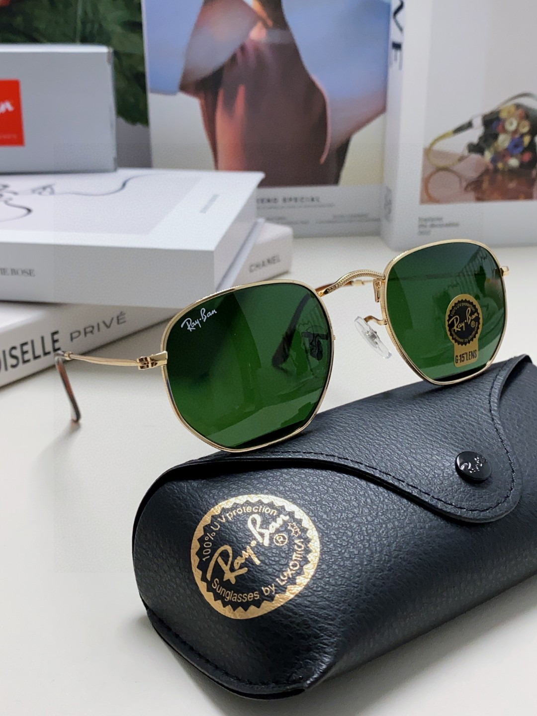  RAYBAN 雷朋 RB3548 平板玻璃镜片  🌻🌻🌸多边形镜框 🇮🇹💋💋炫彩潮款太阳镜，男女通用 