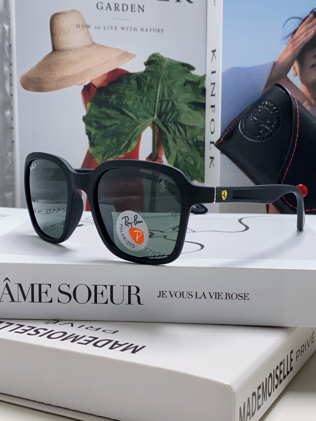  RayBan雷朋法拉利联名 太阳镜男女通用 偏光墨镜个性时尚舒适潮流RB4343