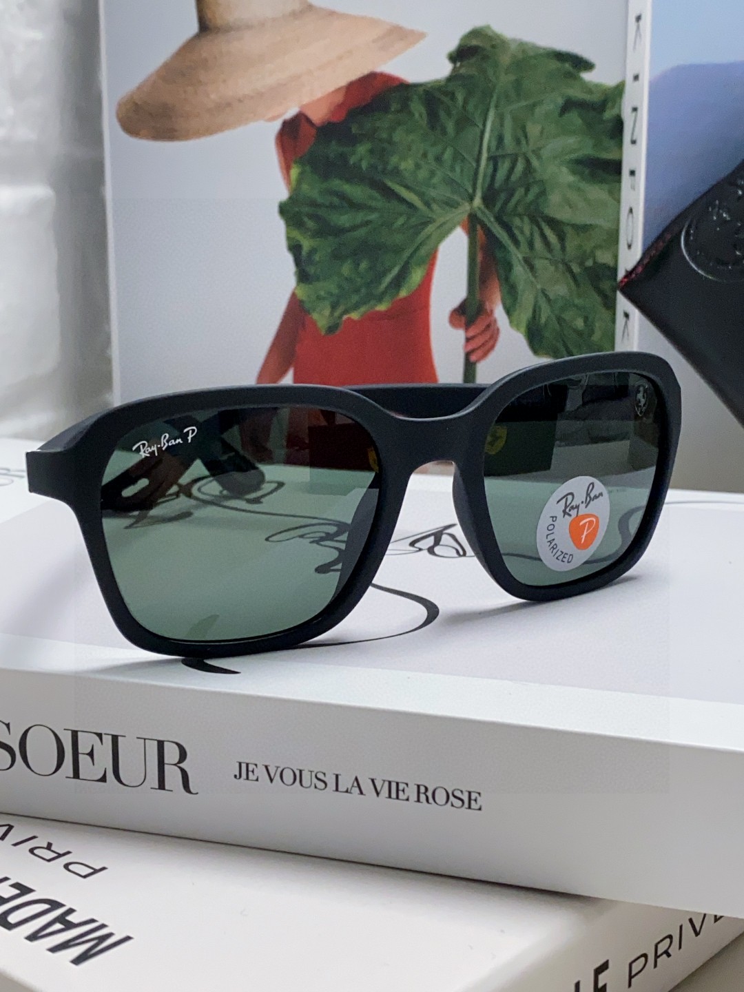  RayBan雷朋法拉利联名 太阳镜男女通用 偏光墨镜个性时尚舒适潮流RB4343