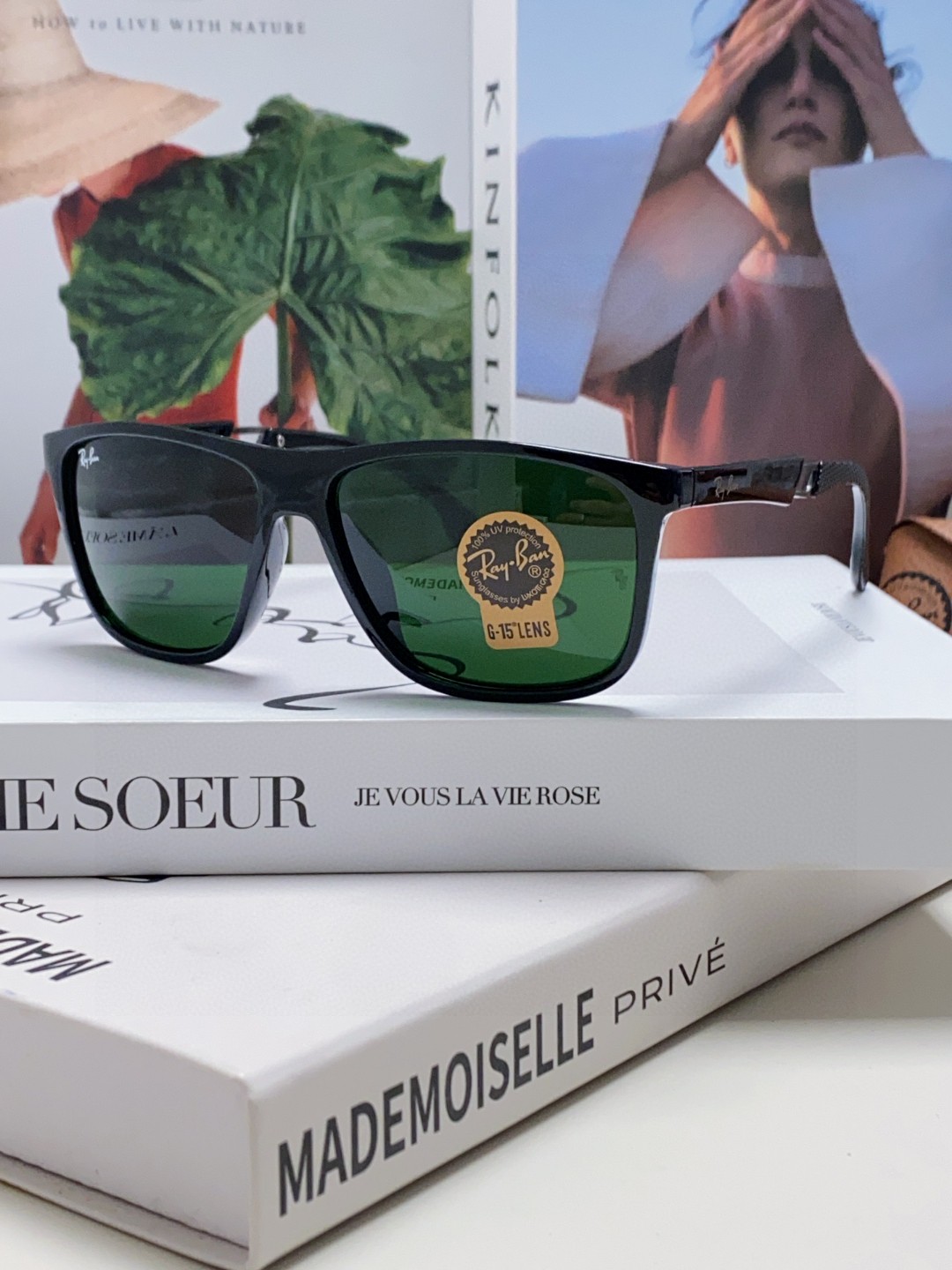  RayBan 雷朋 2025新款运动墨镜男女跑步骑行防风眼镜开车钓鱼太阳镜 高品质玻璃镜片 RB835