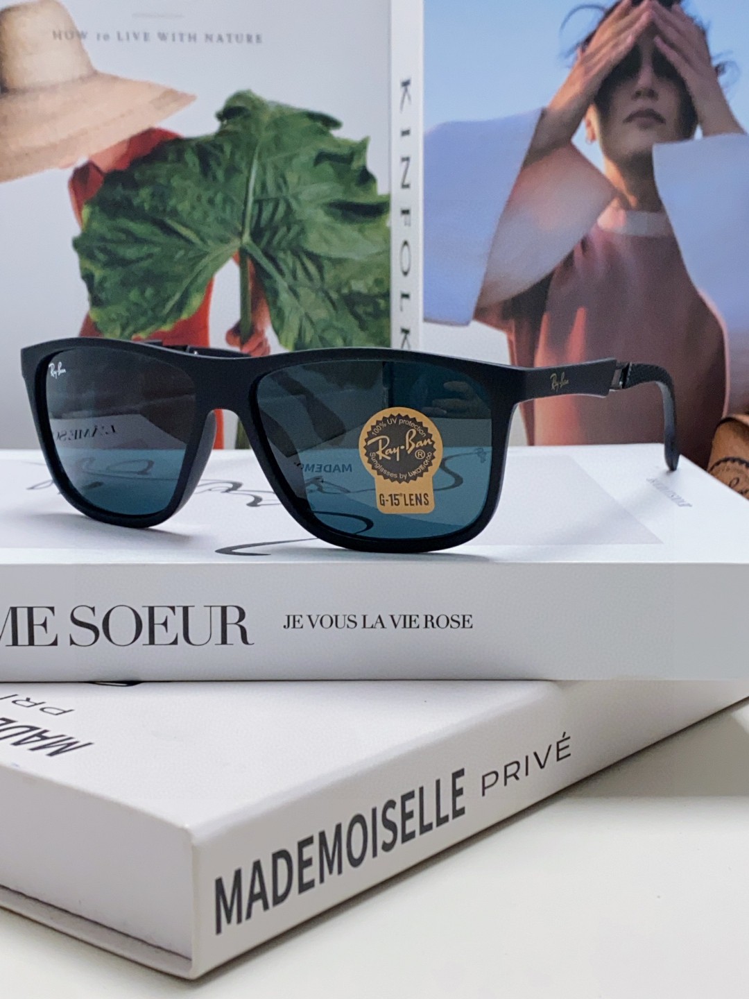  RayBan 雷朋 2025新款运动墨镜男女跑步骑行防风眼镜开车钓鱼太阳镜 高品质玻璃镜片 RB835