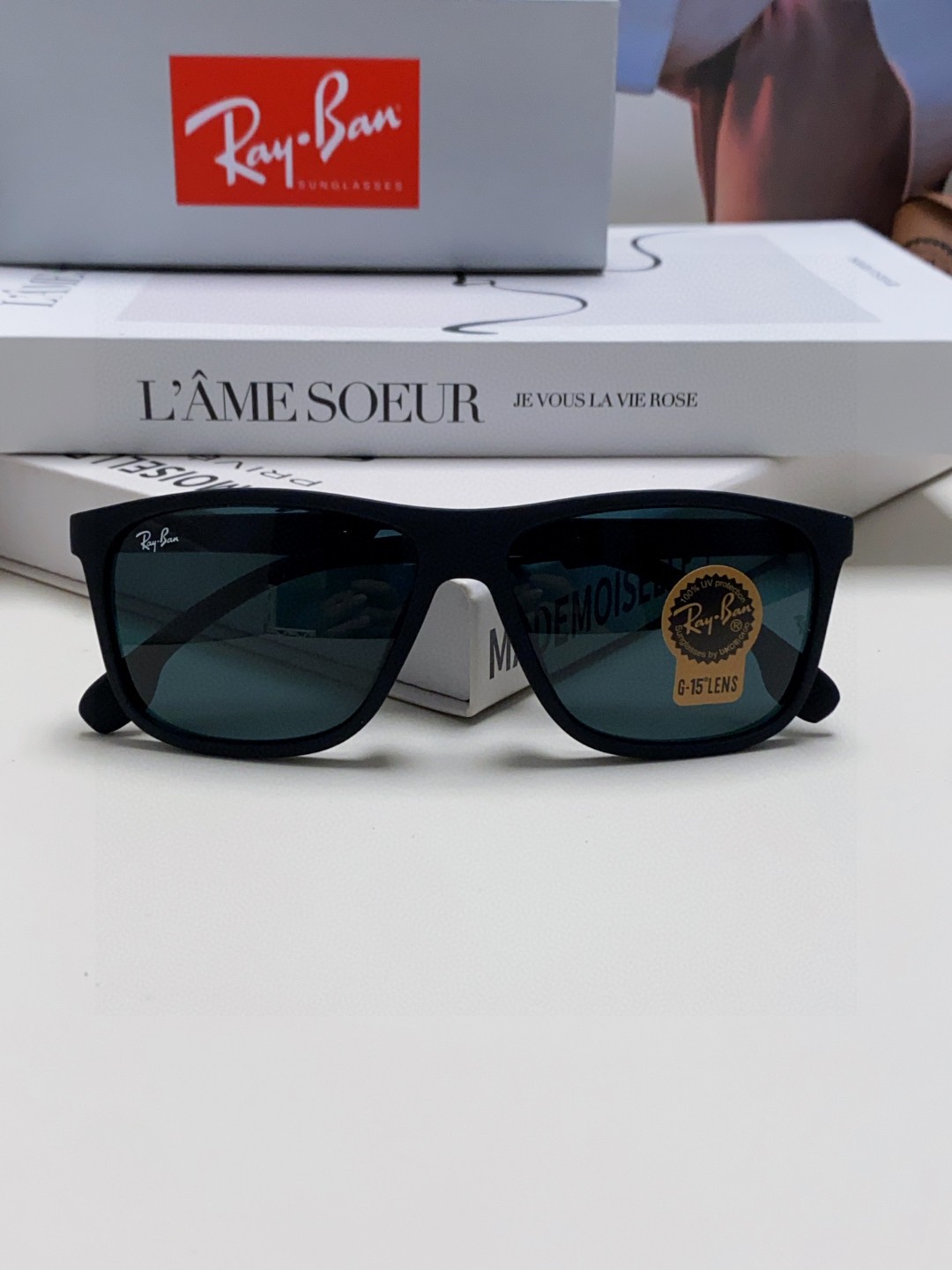  RayBan 雷朋 2025新款运动墨镜男女跑步骑行防风眼镜开车钓鱼太阳镜 高品质玻璃镜片 RB835