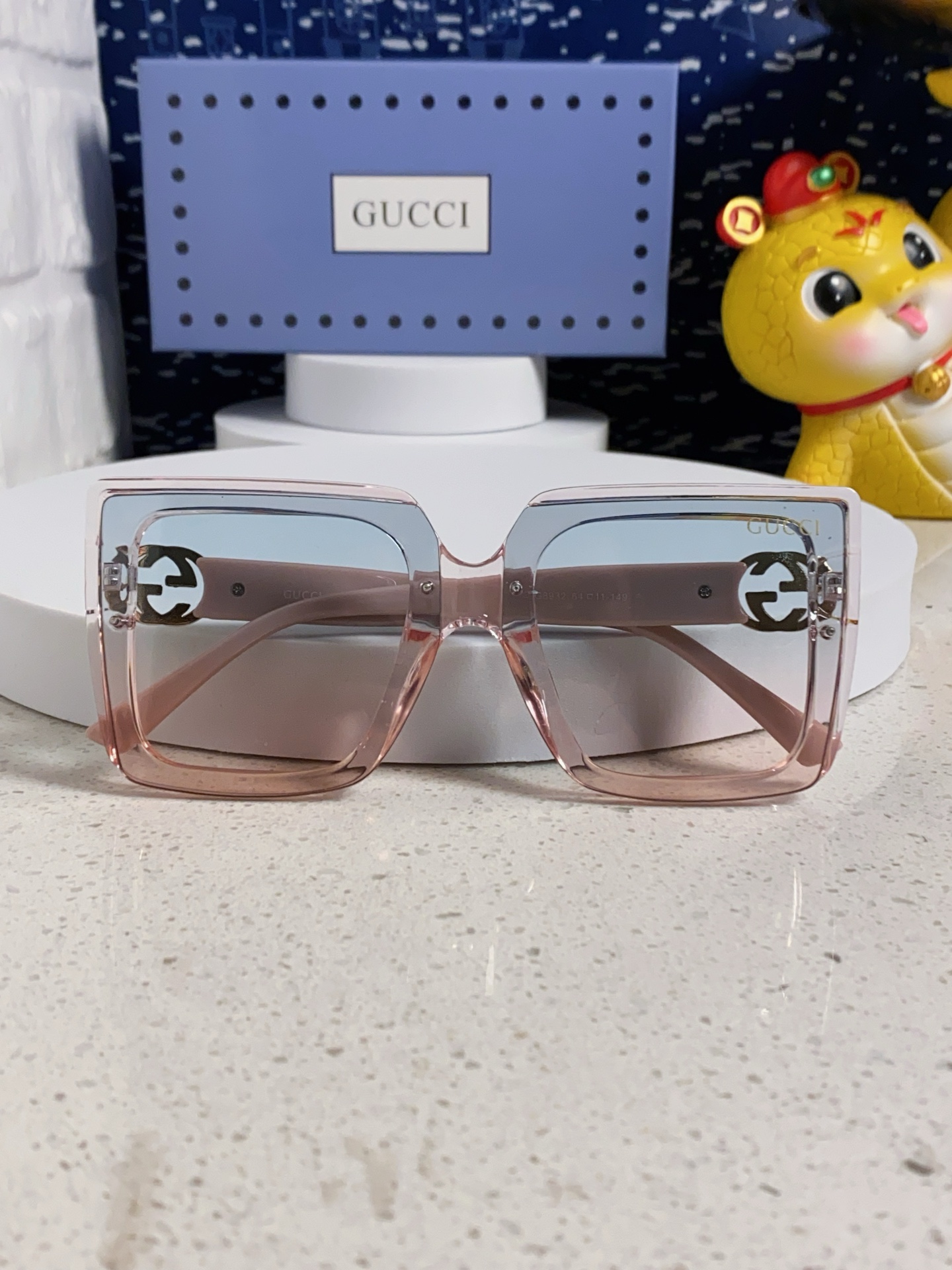  Gucci古奇 太阳墨镜镜女新款大眼镜2025时尚欧美显瘦框潮脸防紫外线款圆脸