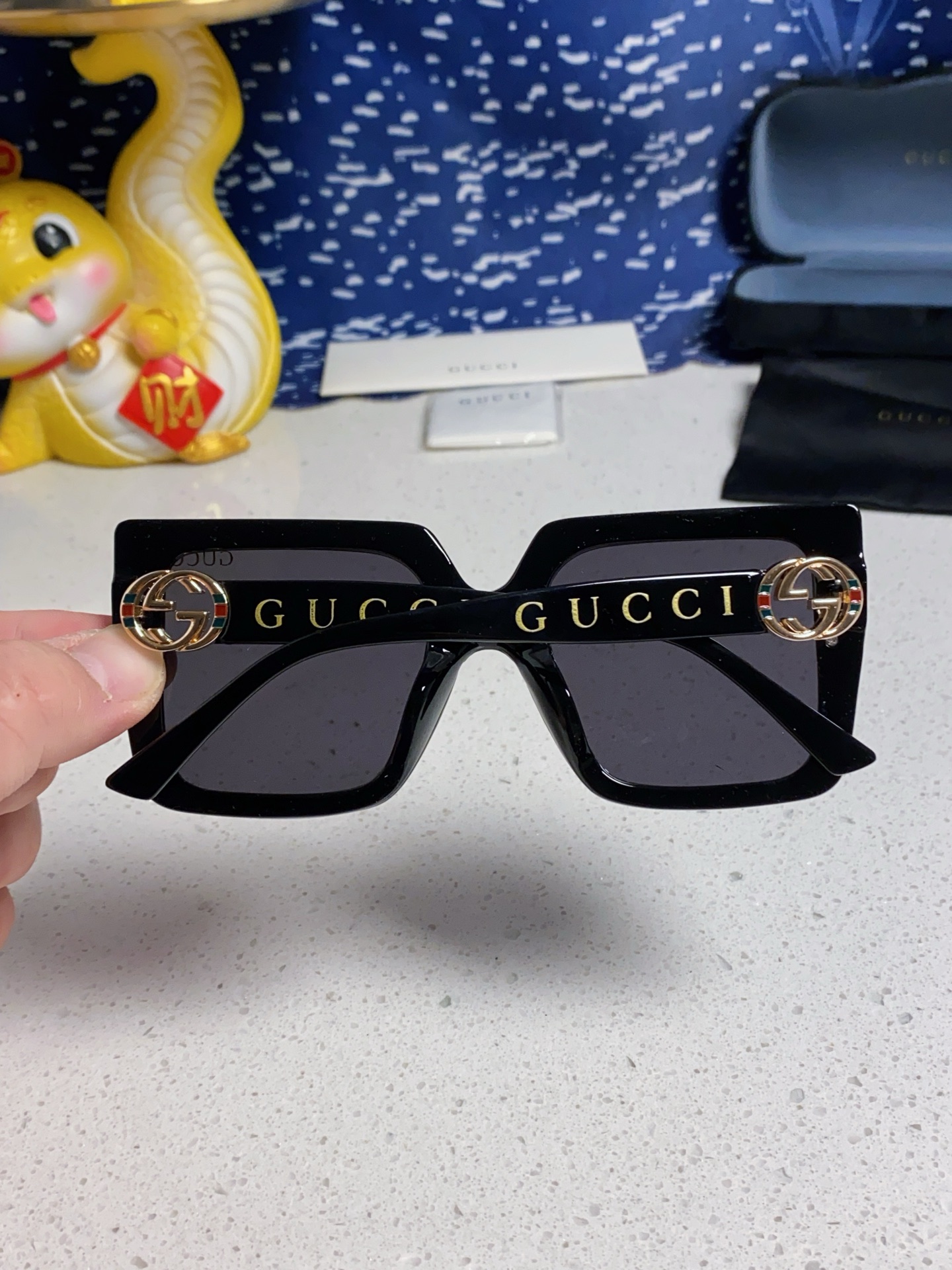  Gucci古奇 太阳墨镜镜女新款大眼镜2025时尚欧美显瘦框潮脸防紫外线款圆脸