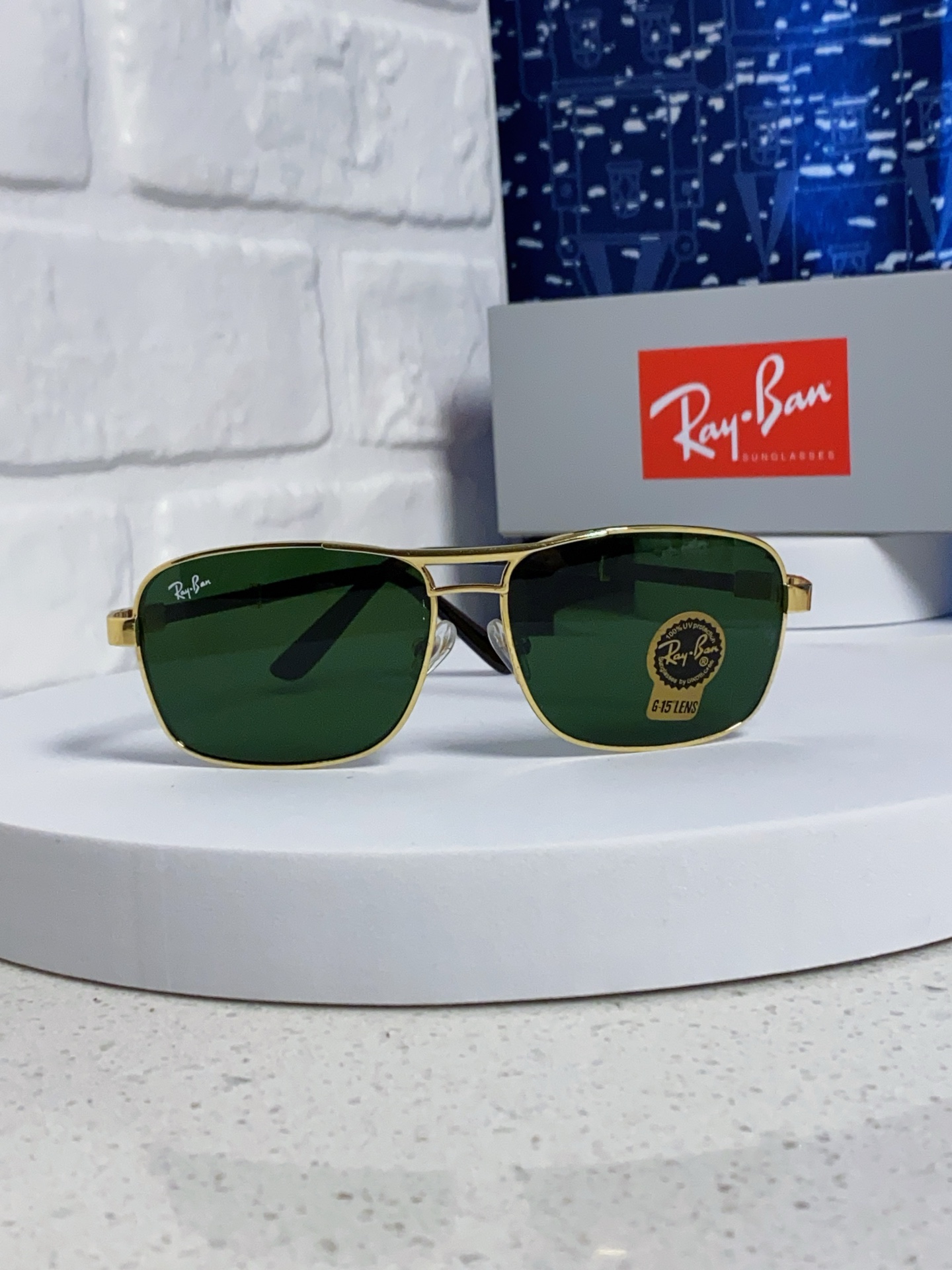  RayBan雷朋 2025新款男士钢化玻璃镜片方框墨镜潮人太阳眼镜司机大框通光防风镜 