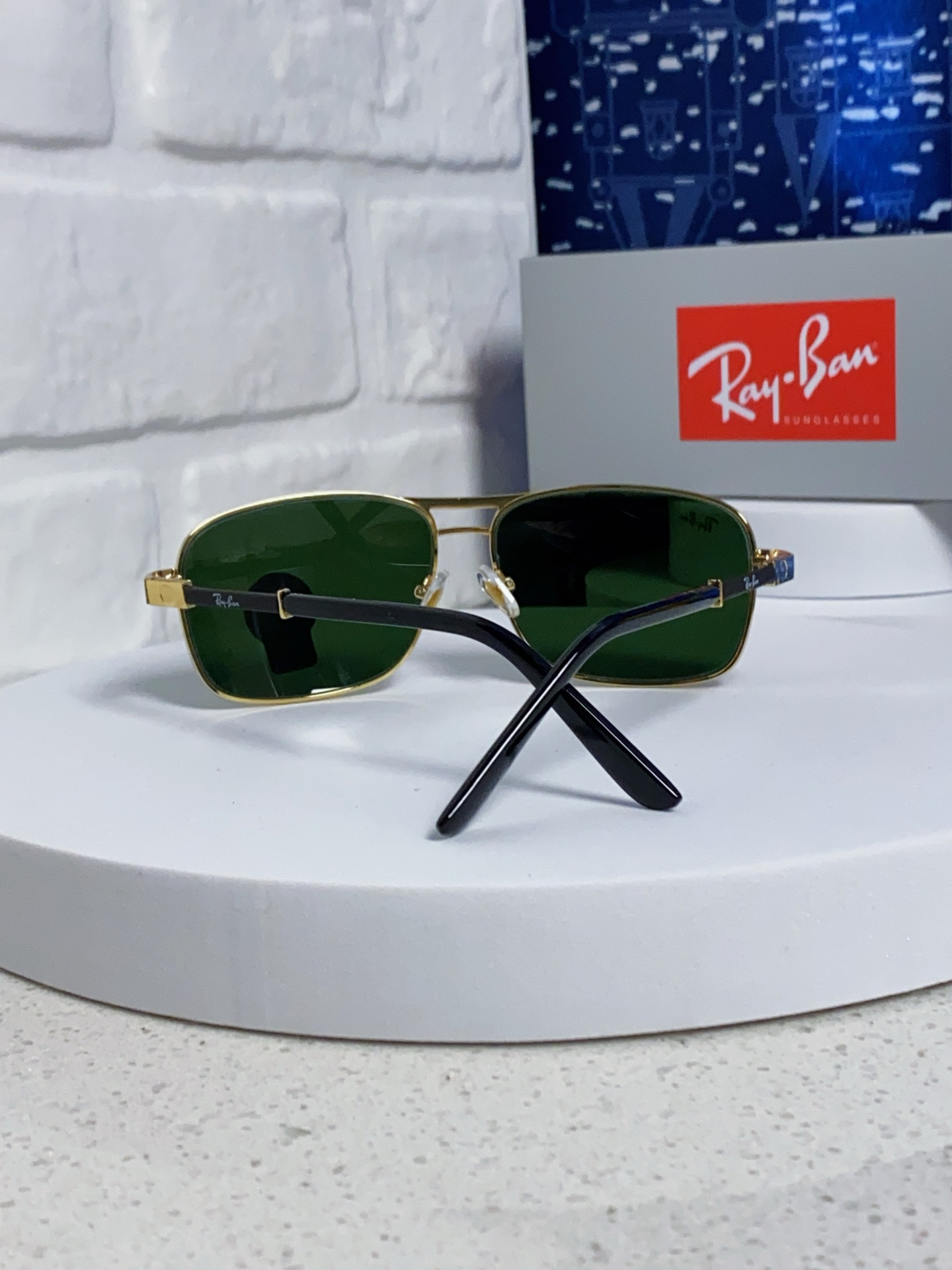  RayBan雷朋 2025新款男士钢化玻璃镜片方框墨镜潮人太阳眼镜司机大框通光防风镜 
