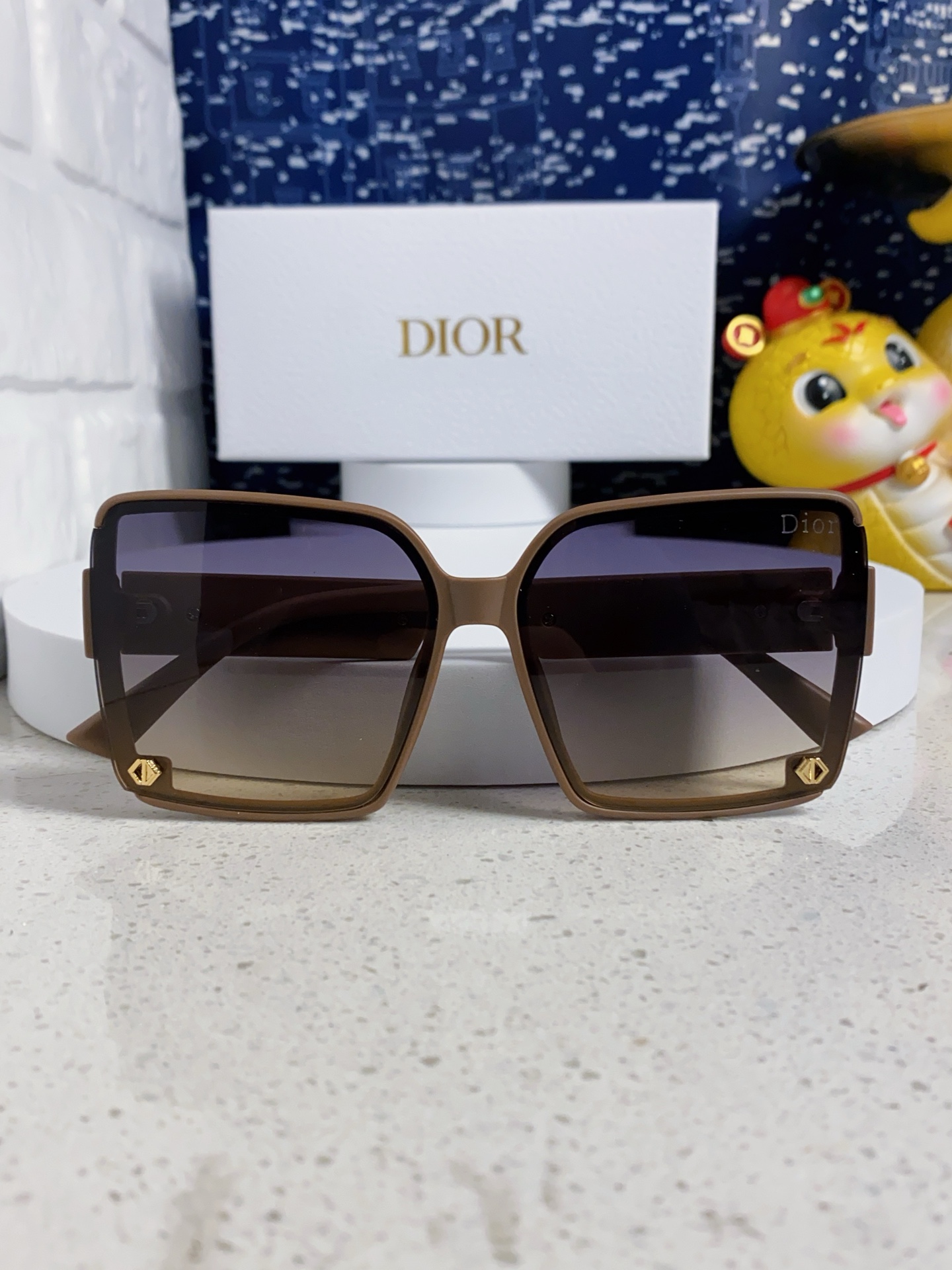  Dior迪奥 2025新款防晒太阳眼镜女款夏高级感抗UV大脸 女士偏光墨镜